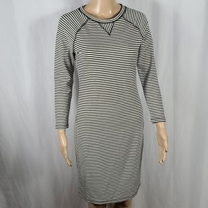 Philosophy | Black/White Striped Longsleeve Dress